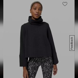 LULULEMON ATHLETICA WOMEN'S Oversized Textured Funnel-Neck Pullover SIZE 6